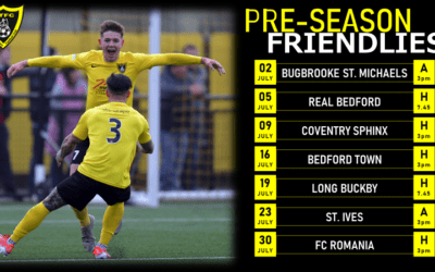 Pre Season Friendlies Announced