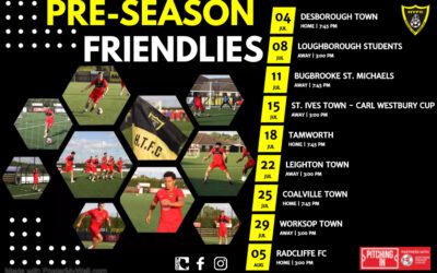 Pre-Season Friendlies Confirmed