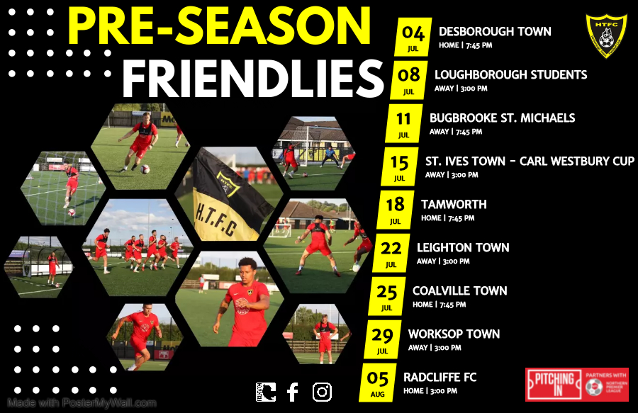 Pre-Season Friendlies Confirmed