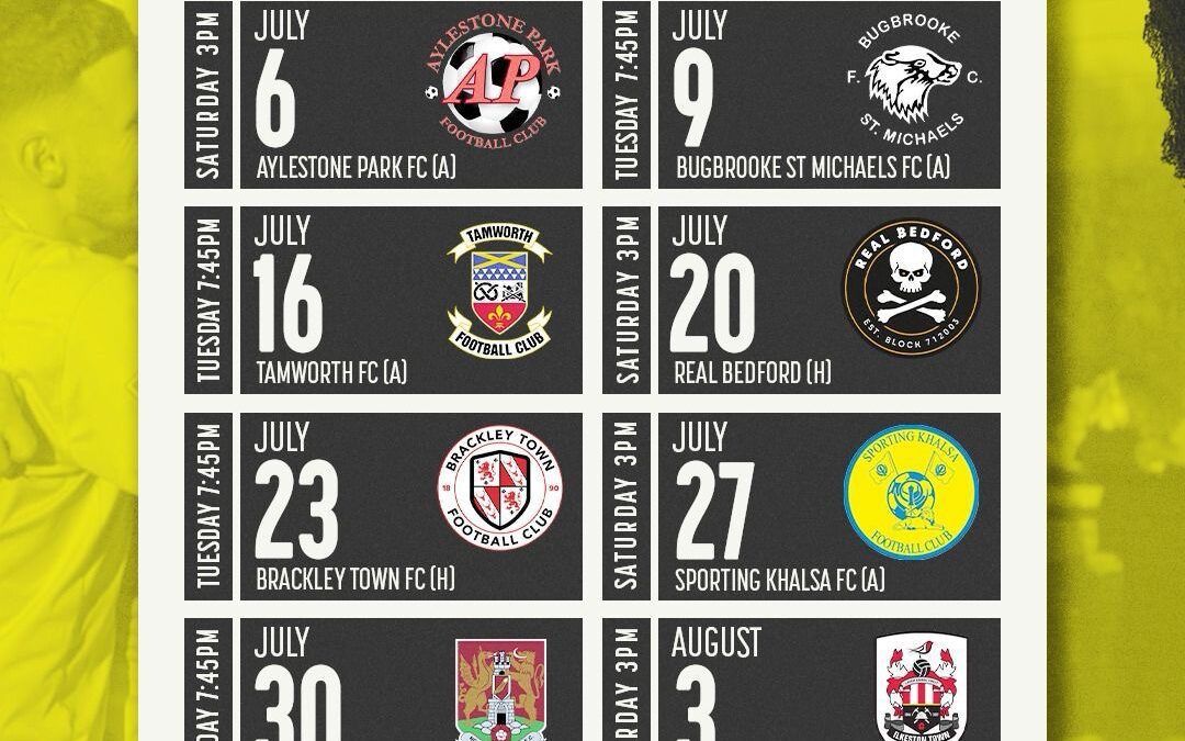 Pre-Season Fixtures Are Announced